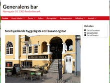 Tablet Screenshot of generalensbar.dk